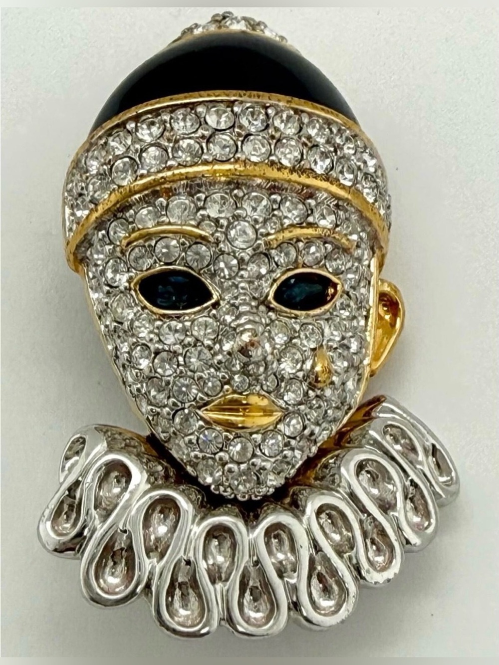 Swarovski Pierrot Clown Brooch retired and rare piece of - Picture 2 of 5